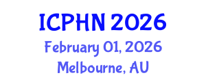 International Conference on Public Health Nutrition (ICPHN) February 01, 2026 - Melbourne, Australia
