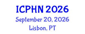 International Conference on Public Health Nutrition (ICPHN) September 20, 2026 - Lisbon, Portugal