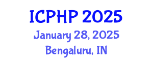 International Conference on Public Health Policies (ICPHP) January 28, 2025 - Bengaluru, India