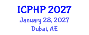 International Conference on Public Health Policies (ICPHP) January 28, 2027 - Dubai, United Arab Emirates International Conference on Public Health Policies (ICPHP) January 28, 2027 - Dubai, United Arab Emirates