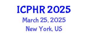 International Conference on Public Health Research (ICPHR) March 25, 2025 - New York, United States