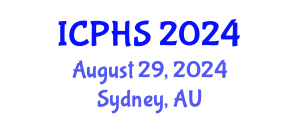 International Conference on Public Health Systems (ICPHS) August 29, 2024 - Sydney, Australia