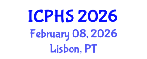 International Conference on Public Health Systems (ICPHS) February 08, 2026 - Lisbon, Portugal