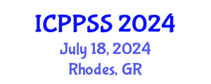 International Conference on Public Policy and Social Sciences (ICPPSS) July 18, 2024 - Rhodes, Greece