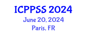 International Conference on Public Policy and Social Sciences (ICPPSS) June 20, 2024 - Paris, France