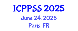 International Conference on Public Policy and Social Sciences (ICPPSS) June 24, 2025 - Paris, France