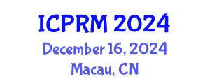 International Conference on Pulmonary and Respiratory Medicine (ICPRM) December 16, 2024 - Macau, China