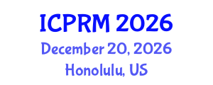 International Conference on Pulmonary and Respiratory Medicine (ICPRM) December 20, 2026 - Honolulu, United States International Conference on Pulmonary and Respiratory Medicine (ICPRM) December 20, 2026 - Honolulu, United States