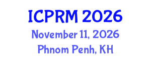International Conference on Pulmonary and Respiratory Medicine (ICPRM) November 11, 2026 - Phnom Penh, Cambodia International Conference on Pulmonary and Respiratory Medicine (ICPRM) November 11, 2026 - Phnom Penh, Cambodia