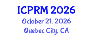 International Conference on Pulmonary and Respiratory Medicine (ICPRM) October 21, 2026 - Quebec City, Canada International Conference on Pulmonary and Respiratory Medicine (ICPRM) October 21, 2026 - Quebec City, Canada