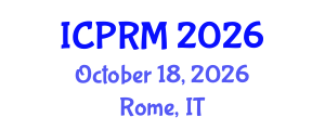 International Conference on Pulmonary and Respiratory Medicine (ICPRM) October 18, 2026 - Rome, Italy International Conference on Pulmonary and Respiratory Medicine (ICPRM) October 18, 2026 - Rome, Italy
