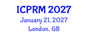 International Conference on Pulmonary and Respiratory Medicine (ICPRM) January 21, 2027 - London, United Kingdom International Conference on Pulmonary and Respiratory Medicine (ICPRM) January 21, 2027 - London, United Kingdom