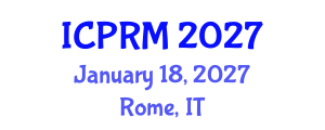 International Conference on Pulmonary and Respiratory Medicine (ICPRM) January 18, 2027 - Rome, Italy International Conference on Pulmonary and Respiratory Medicine (ICPRM) January 18, 2027 - Rome, Italy