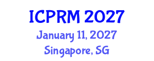 International Conference on Pulmonary and Respiratory Medicine (ICPRM) January 11, 2027 - Singapore, Singapore International Conference on Pulmonary and Respiratory Medicine (ICPRM) January 11, 2027 - Singapore, Singapore