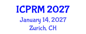 International Conference on Pulmonary and Respiratory Medicine (ICPRM) January 14, 2027 - Zurich, Switzerland International Conference on Pulmonary and Respiratory Medicine (ICPRM) January 14, 2027 - Zurich, Switzerland