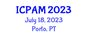 International Conference on Pure and Applied Mathematics (ICPAM) July 18, 2023 - Porto, Portugal