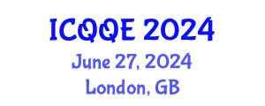 International Conference on Qualitative and Quantitative Economics (ICQQE) June 27, 2024 - London, United Kingdom