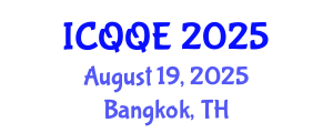 International Conference on Qualitative and Quantitative Economics (ICQQE) August 19, 2025 - Bangkok, Thailand