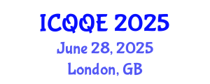 International Conference on Qualitative and Quantitative Economics (ICQQE) June 28, 2025 - London, United Kingdom