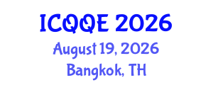 International Conference on Qualitative and Quantitative Economics (ICQQE) August 19, 2026 - Bangkok, Thailand