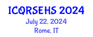 International Conference on Qualitative Research in Sport , Exercise and Health Sciences (ICQRSEHS) July 22, 2024 - Rome, Italy