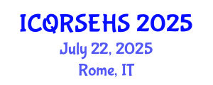 International Conference on Qualitative Research in Sport , Exercise and Health Sciences (ICQRSEHS) July 22, 2025 - Rome, Italy