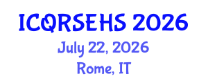 International Conference on Qualitative Research in Sport , Exercise and Health Sciences (ICQRSEHS) July 22, 2026 - Rome, Italy