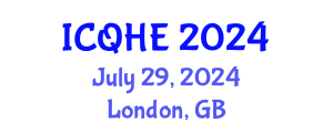International Conference on Quality in Higher Education (ICQHE) July 29, 2024 - London, United Kingdom