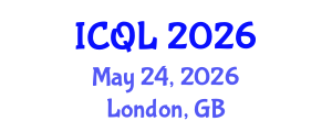 International Conference on Quantitative Linguistics (ICQL) May 24, 2026 - London, United Kingdom