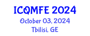 International Conference on Quantitative Methods in Finance and Economics (ICQMFE) October 03, 2024 - Tbilisi, Georgia