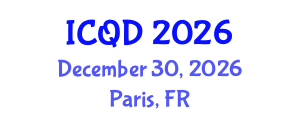 International Conference on Quantum Dots (ICQD) December 30, 2026 - Paris, France International Conference on Quantum Dots (ICQD) December 30, 2026 - Paris, France