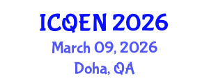 International Conference on Quantum Engineering and Nanotechnology (ICQEN) March 09, 2026 - Doha, Qatar International Conference on Quantum Engineering and Nanotechnology (ICQEN) March 09, 2026 - Doha, Qatar