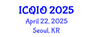 International Conference on Quantum Information and Optics (ICQIO) April 22, 2025 - Seoul, Republic of Korea