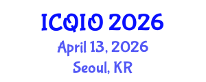 International Conference on Quantum Information and Optics (ICQIO) April 13, 2026 - Seoul, Republic of Korea International Conference on Quantum Information and Optics (ICQIO) April 13, 2026 - Seoul, Republic of Korea