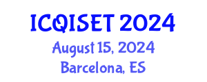 International Conference on Quantum Information Science, Engineering and Technology (ICQISET) August 15, 2024 - Barcelona, Spain