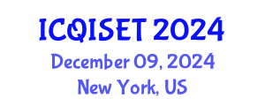 International Conference on Quantum Information Science, Engineering and Technology (ICQISET) December 09, 2024 - New York, United States