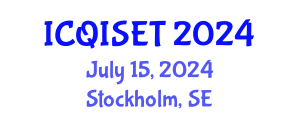 International Conference on Quantum Information Science, Engineering and Technology (ICQISET) July 15, 2024 - Stockholm, Sweden