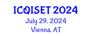International Conference on Quantum Information Science, Engineering and Technology (ICQISET) July 29, 2024 - Vienna, Austria
