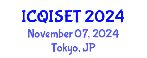 International Conference on Quantum Information Science, Engineering and Technology (ICQISET) November 07, 2024 - Tokyo, Japan