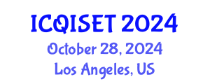 International Conference on Quantum Information Science, Engineering and Technology (ICQISET) October 28, 2024 - Los Angeles, United States