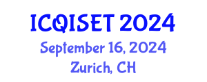 International Conference on Quantum Information Science, Engineering and Technology (ICQISET) September 16, 2024 - Zurich, Switzerland