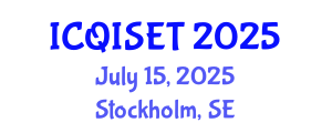International Conference on Quantum Information Science, Engineering and Technology (ICQISET) July 15, 2025 - Stockholm, Sweden