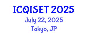 International Conference on Quantum Information Science, Engineering and Technology (ICQISET) July 22, 2025 - Tokyo, Japan