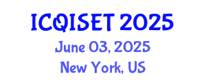 International Conference on Quantum Information Science, Engineering and Technology (ICQISET) June 03, 2025 - New York, United States