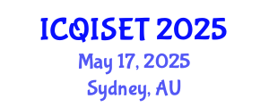 International Conference on Quantum Information Science, Engineering and Technology (ICQISET) May 17, 2025 - Sydney, Australia