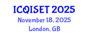 International Conference on Quantum Information Science, Engineering and Technology (ICQISET) November 18, 2025 - London, United Kingdom