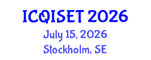 International Conference on Quantum Information Science, Engineering and Technology (ICQISET) July 15, 2026 - Stockholm, Sweden