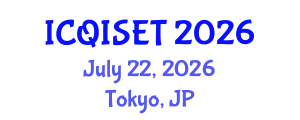 International Conference on Quantum Information Science, Engineering and Technology (ICQISET) July 22, 2026 - Tokyo, Japan