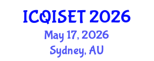 International Conference on Quantum Information Science, Engineering and Technology (ICQISET) May 17, 2026 - Sydney, Australia