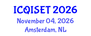 International Conference on Quantum Information Science, Engineering and Technology (ICQISET) November 04, 2026 - Amsterdam, Netherlands